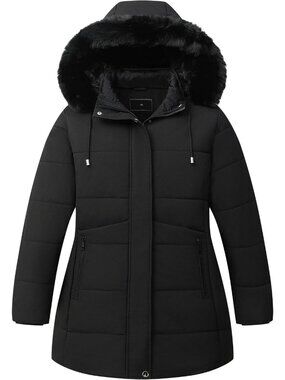 Plus Size Women's Winter Parka Jacket - Warm Down Coat for Cold Weather